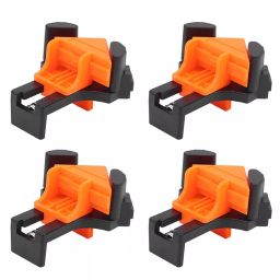 GENERIC Corner Clamp Adjustable 90° Right Angle Single Handle Spring Loaded Woodworking Clip Tool (Pack of 4)-picture-39