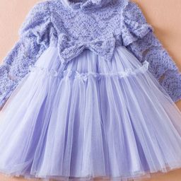 YK Girls Self Design Fit & Flare Dress-image-52