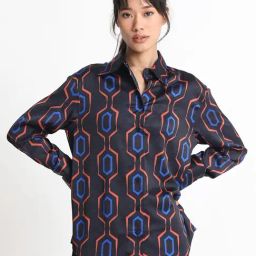 RAREISM Black Polyester Printed Long Sleeves Shirt-picture-18