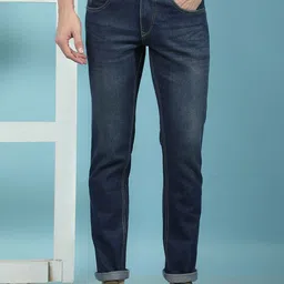 Canary London Men Smart Slim Fit Low-Rise Light Fade Printed Stretchable Jeans-image-86