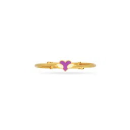 BHIMA 22K BIS Hallmark 916 Purity Yellow Gold Fairy Heart Bangle for Kids-image-51