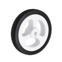 White 3PI miniQ Car Wheel Tyre 34mm for N20 Motor-12