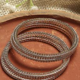 Biba White Alloy Bangle for Women-image-14