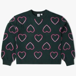 GAP Girls Green Cotton Printed Sweatshirt-image-89