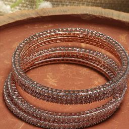 Biba White Alloy Bangle for Women-image-31