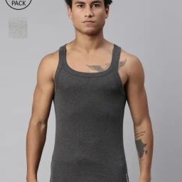 Levi's Assorted Cotton Solid Vests Pack of 2-image-51