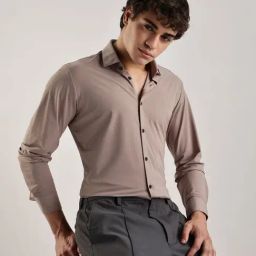 Calvin Klein Jeans Plaza Taupe Slim Fit Shirt-picture-30