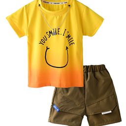 Bold N Elegant Boys Spongebob Printed Round Neck Pure Cotton T-shirt With Shorts-image-59