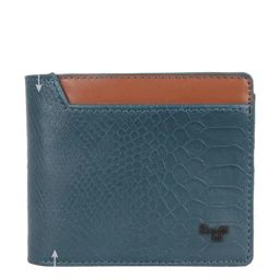 Baggit Ostego Samuel Green PU Textured Bi-Fold Wallet-image-81