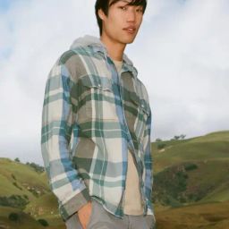 American Eagle Outfitters Green & Beige Cotton Regular Fit Checks Shirt-picture-26