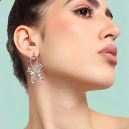 Sohi Silver Plated Party Designer Drop Earrings-image-72