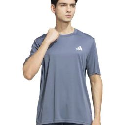 Adidas Blue Regular Fit Sports T-Shirt-image-17