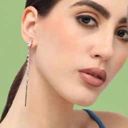 Sohi Gold Plated Party Designer Stone Drop Earrings-image-51