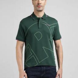 Royal Enfield Green Solid Short Sleeves T-Shirt-image-38