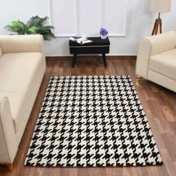 Presto Black & White Polyester Carpet-23
