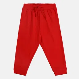 MINIKLUB Boys Red Solid Joggers-image-16