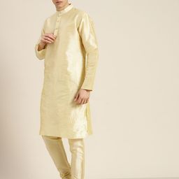 SOJANYA Regular Kurta With Churidar & With Nehru Jacket image 5