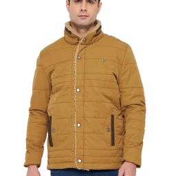 Duke Khaki Blended Regular Fit Solid Jacket-picture-21