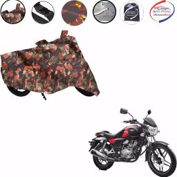 Auto Pearl Polyester Waterproof Two Wheeler Cover for Bajaj V 150,(Jungle Print)-image-84