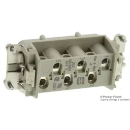 Harting Heavy Duty Connector Inserts / Modules RECTANGULAR HAN INSERT FEMALE 6WAY SCREW, 09310062701-61