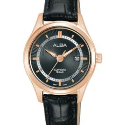 ALBA Women Rose Gold Midnight Black Watch AH7BR0X1-image-92