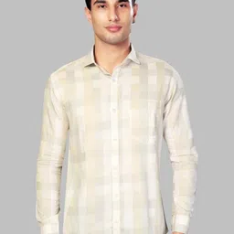 UR ETHICS Men Premium Slim Fit Checked Formal Shirt-picture-40