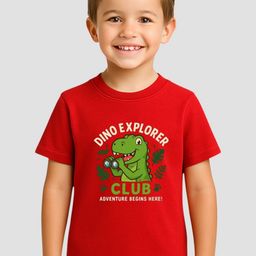 KIDDY STAR Boys Graphic Printed Round Neck Pure Cotton Regular Fit T-shirt-image-31