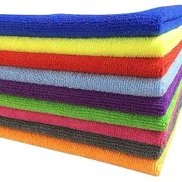 Softspun 40x40 cm 340 GSM Assorted Microfiber Cloth Pack of 25 Pcs-image-22