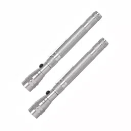 SWISS MILITARY Rechargeable LED Torch Silver , TOR3_TOR3 (Pack of 2)-1