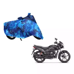 Auto Pearl Waterproof Two Wheeler Cover For Hero Passion Pro (Blue)-image-34