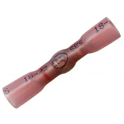 Multicomp TERMINAL, BUTT SPLICE, 22-18AWG, RED, LFMSB-20/25 (Pack of 25 Pcs)-picture-28