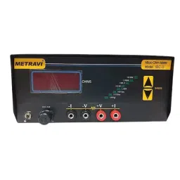 Metravi Digital Micro Ohms Meter 3-1/2 Digits Black, 53C-II image 4