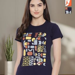 Tromko Women Pack of 3 Mickey Mouse Graphic Printed Round Neck Cotton T-shirts-picture-4