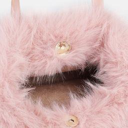 DressBerry Structured Handheld Bag With Fur image 4