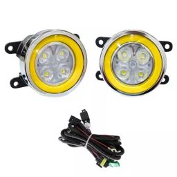 Auto Pearl DRL Fog Lamp Chrome Ring with Wiring Kit Assembly Compatible For Maruti Suzuki Ertiga (2019-2022)-1