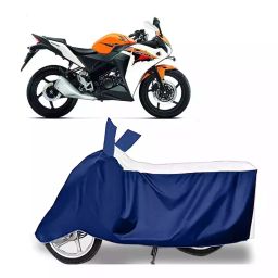 Auto Pearl Bike Cover for Honda CBR 150R (White & Blue)-picture-23