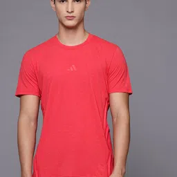 ADIDAS Brand Logo Detail Designed For Training 3 Stripes Slim Fit Training T-shirt-image-61