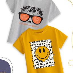 Provogue Boys 2 Printed Pure Cotton T-shirt-image-41