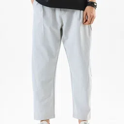 Snitch Men Baggy Mid-Rise Wide Leg Trouser-image-50