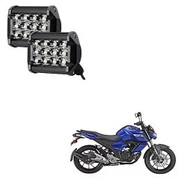 Auto Pearl 12 LED Bar Light Auto Pearl Universal Bike Car Fog Light Compatible with Yamaha FZ V3 Set of 2 (48W)-16