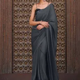 Swtantra Grey Satin Saree-picture-30