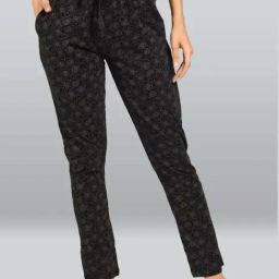 Lyra Coal Black Printed Pyjamas-image-45