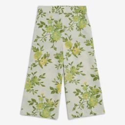 Utsa Kids by Westside Off-White Foliage Cotton-Blend Ethnic Pants-picture-27