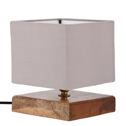 Devansh Grey Solid Contemporary Column Table Lamp image 4