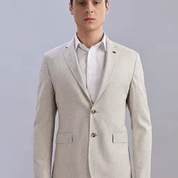 Tommy Hilfiger Self-Design Slim-Fit Single Breasted Formal Blazer-picture-29
