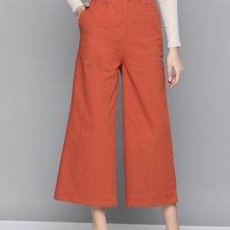 Chemistry Classic High-Rise Cotton Culottes Trousers-picture-14