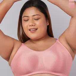 Maashie Pack of 2 Premium Jacquard Fabric Seamless Non Padded Non Wired High Support Bra-18