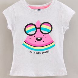 Vitamins Half Sleeves Glitter Tee - Multicolor-image-8