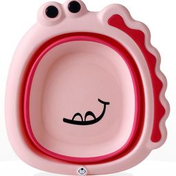 Bembika Baby Wash Basin Foldable Lightweight Portable Multipurpose Wash Basin For Baby Kids - Pink-3