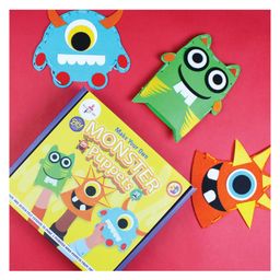 Kalakaram Make Your Own Monster Puppets Kit - Multicolor-15